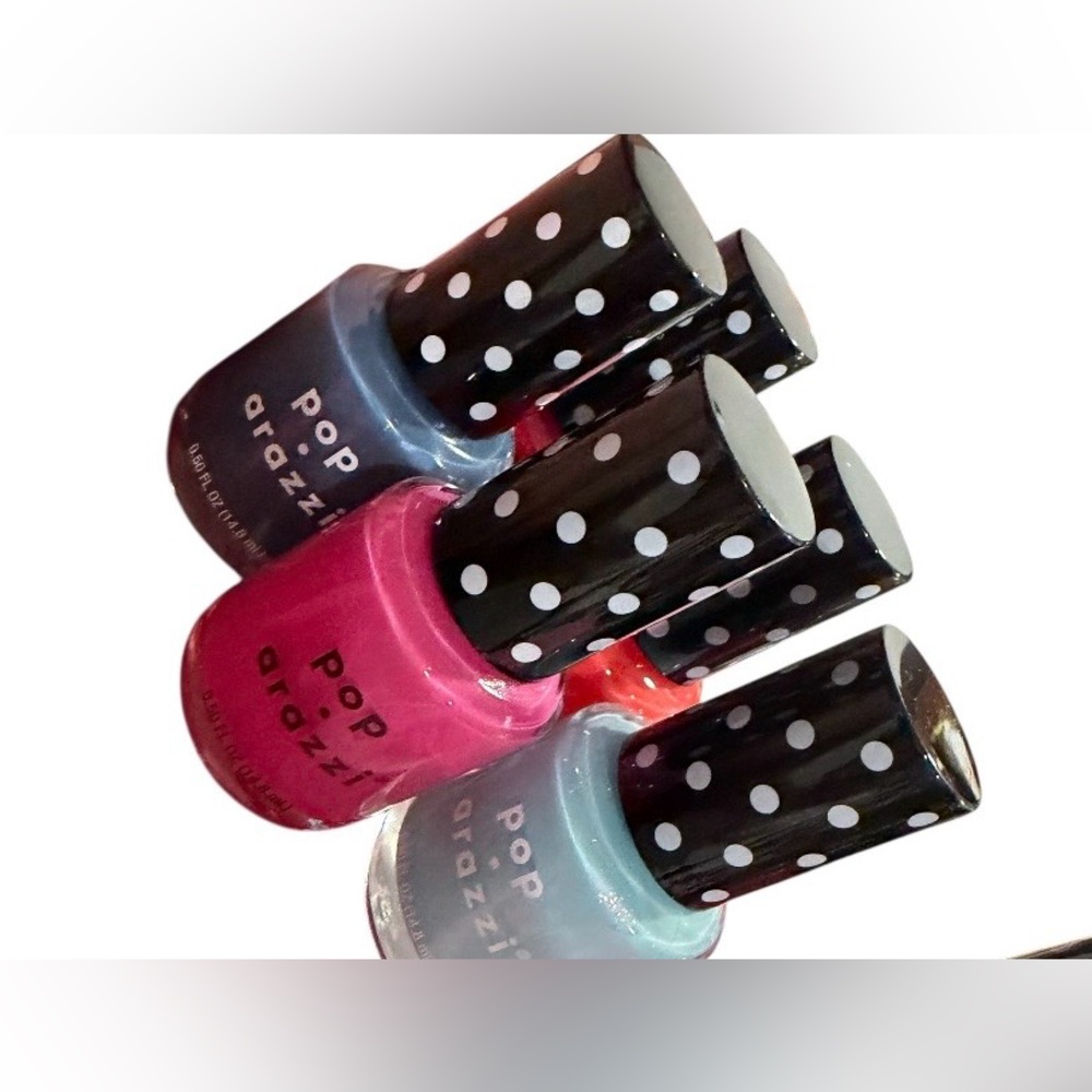 Bundle of four Nail Polish Set - Pink, Blue, orange